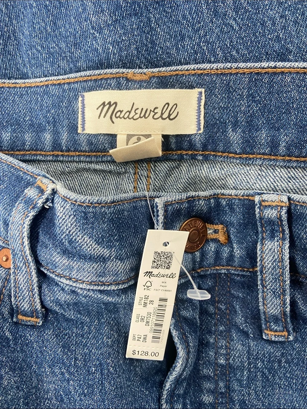 NWT Madewell The Perfect Vintage Jean size 28